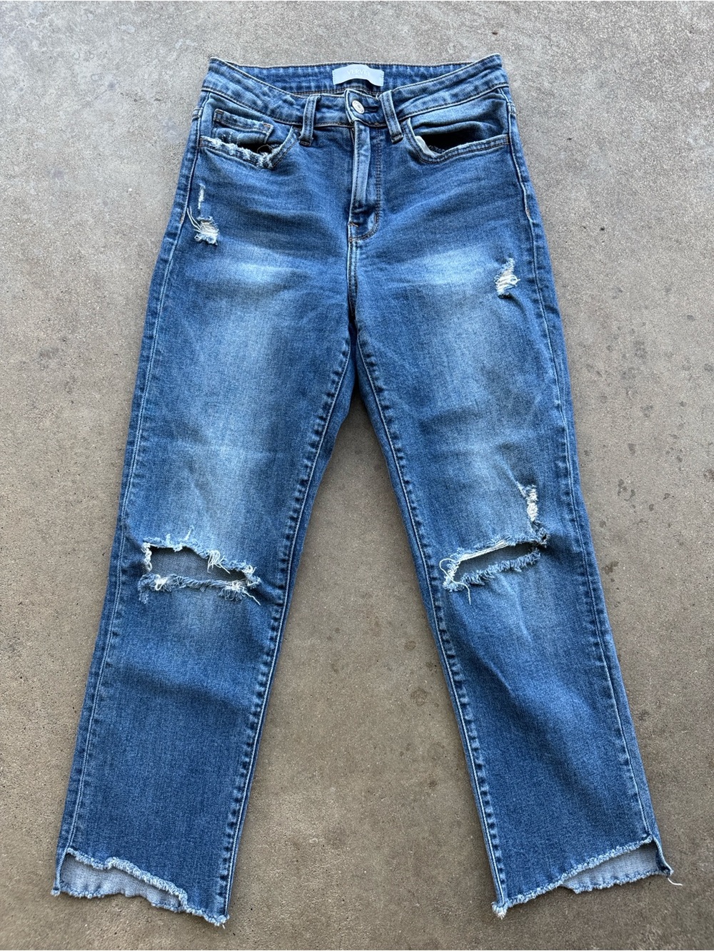 Vervet North End High Rise Crop Straight Jeans size 26